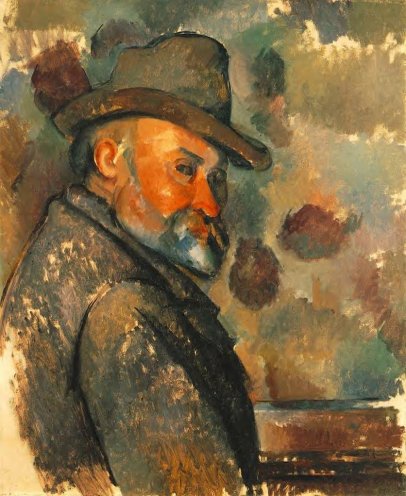 Paul Cezanne - Self Portrait in Felt Hat