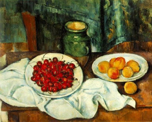 Paul Cezanne - Still Life with a Plate of Cherries