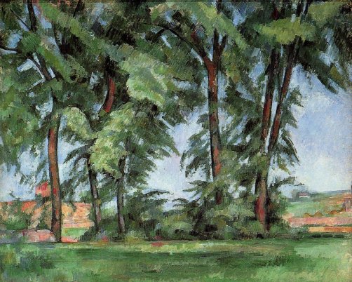 Paul Cezanne - Tall Trees at the Jas de Bouffan