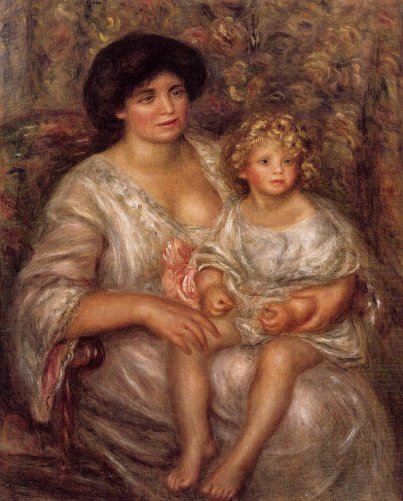 Pierre-Auguste Renoir - Madame Thurneyssan and Her Daughter