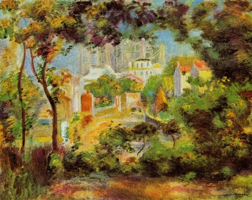 Pierre-Auguste Renoir - The Building of Sacred Heart