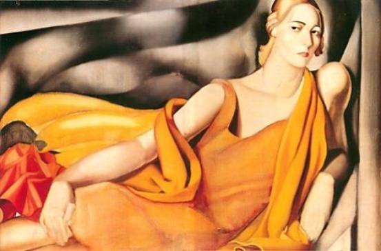 Tamara de Lempicka - Woman in a Yellow Dress