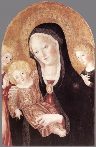 Madonna and Child with Two Angels