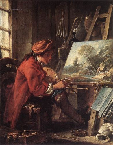 Painter in his Studio