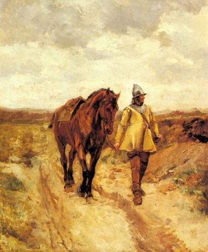 A Man of Arms and His Horse