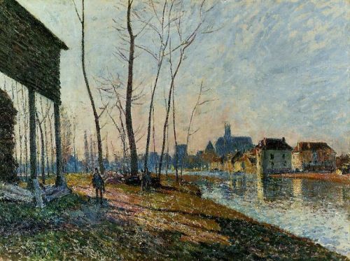 February Morning at Moret-sur-Loing