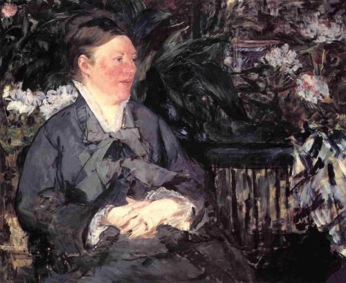 Madame Manet in the Greenhouse