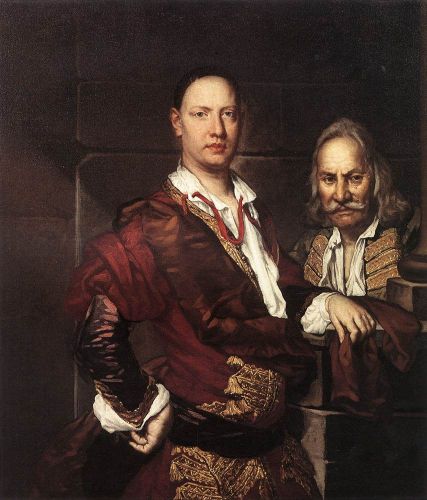 Portrait of Giovanni Secco Suardo and his Servant