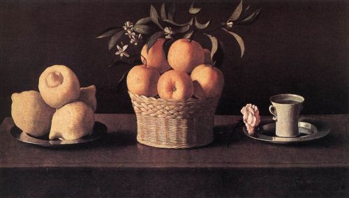 Still-life with Lemons, Oranges and Rose