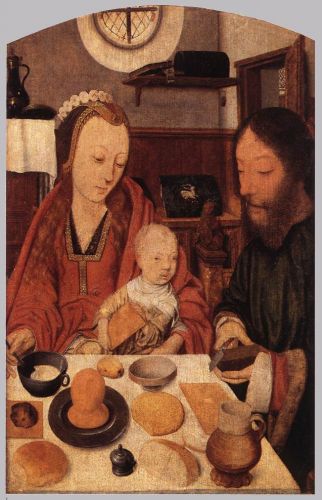 The Holy Family at Table