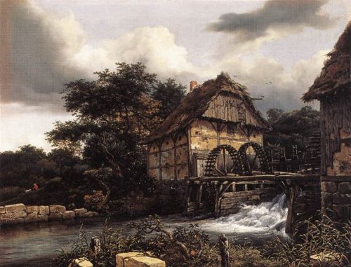 Two Water Mills and an Open Sluice