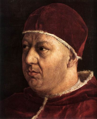 Pope Leo X with Cardinals (detail) 1