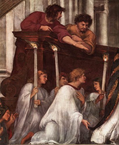 The Mass at Bolsena (detail) 1