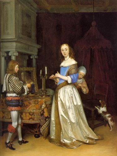 A Lady at her toilette