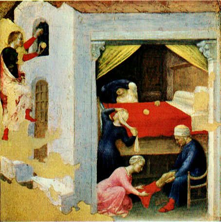 Quaratesi Altarpiece - St. Nicholas and three poor maidens