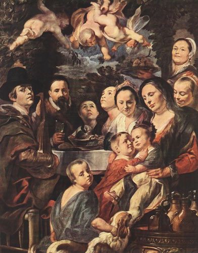 Self-portrait among Parents, Brothers and Sisters