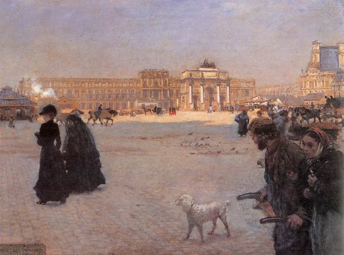 The Place de Carrousel and the Ruins of the Tuileries Palace