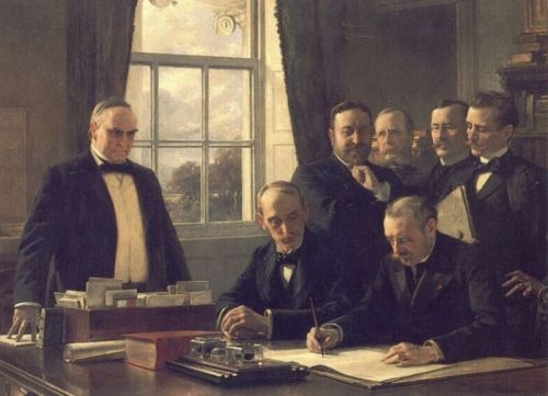 The Signing of the Protocol of Peace Between the United Stat