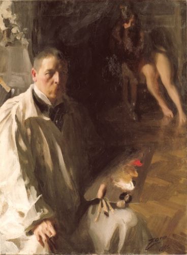 Self-Portrait with a model