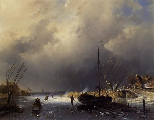 A Winter Landscape with Skaters