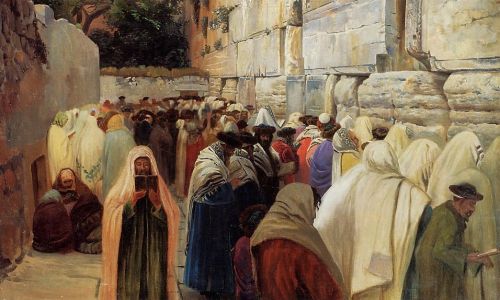 Jews at the Wailing Wall