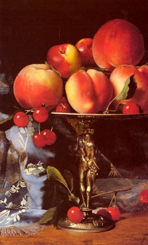 Still Life with Peaches, Plums and Cherries