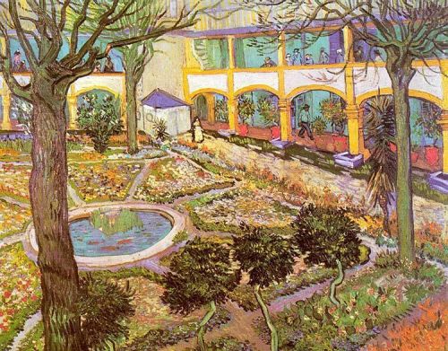 The Courtyard of the Hospital at Arles