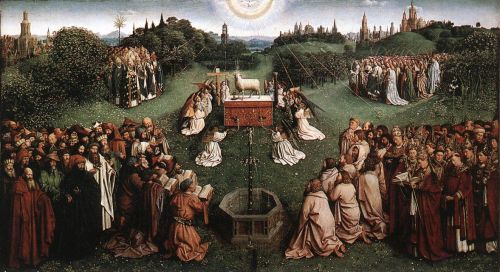 The Ghent Altarpiece - Adoration of the Lamb