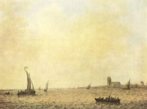 View of Dordrecht from the Oude Maas