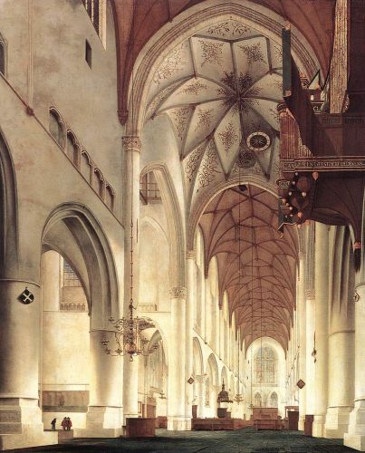 Interior of the Church of St Bavo at Haarlem 2