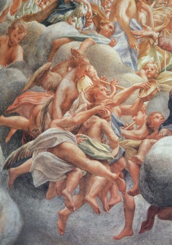 Assumption of the Virgin, angelic musicians