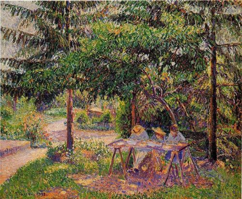 Children in a Garden at Eragny