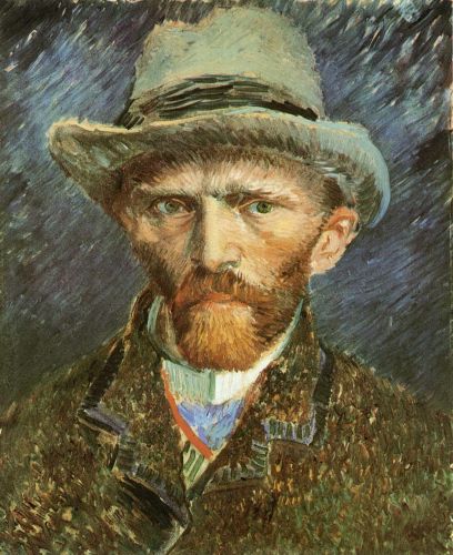 Self Portrait with Grey Felt Hat 1