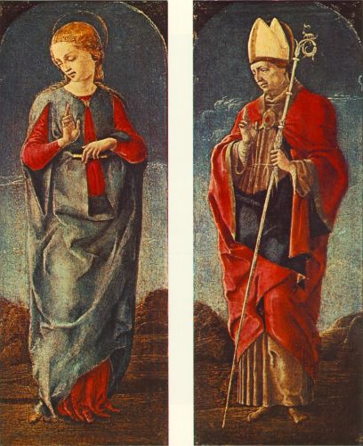 Virgin Announced and St Maurelio