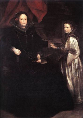 Portrait of Porzia Imperiale and Her Daughter