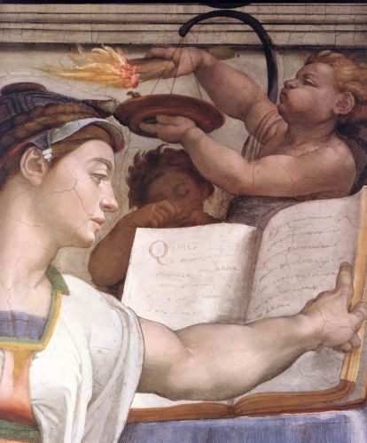 Sibyls - The Erythraean Sibyl (Detail) 1