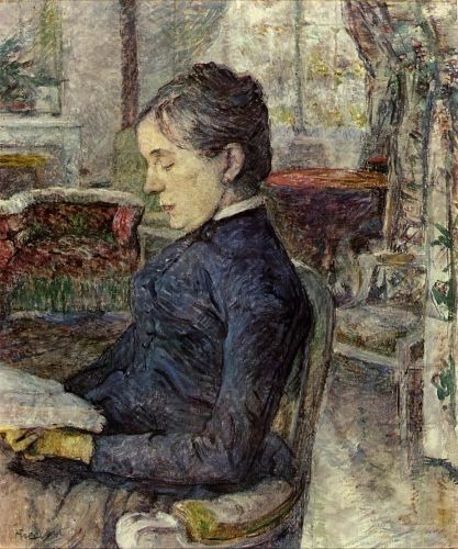 Countess Adele Zoe de Toulouse-Lautrec in the Salon at Malro