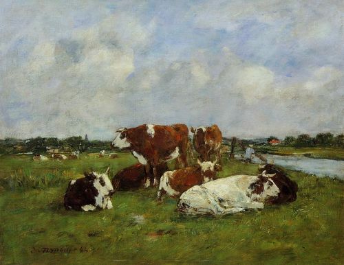 Pasturage on the Banks of the Touques