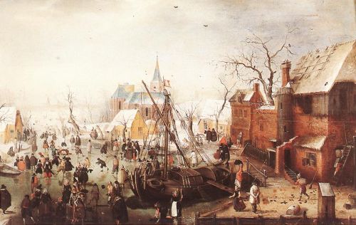 Winter Scene at Yselmuiden