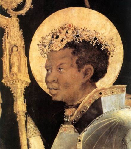 Meeting of St Erasm and St Maurice (detail) 2