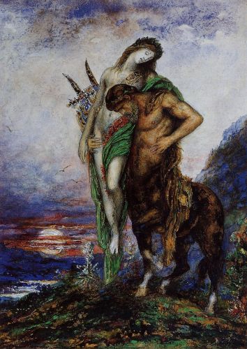 A Dead Poet being Carried by a Centaur