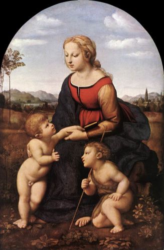 The Virgin and Child with Saint John the Baptist (La Belle J