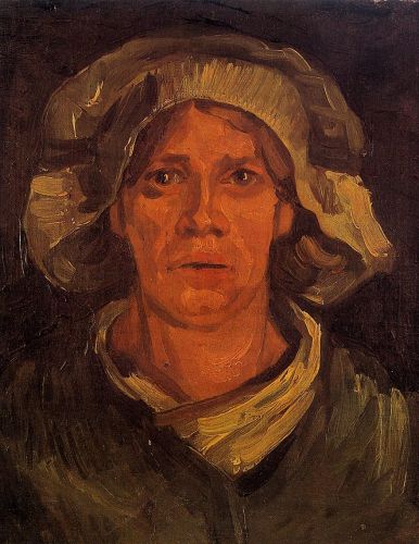 Head of a Peasant Woman with White Cap