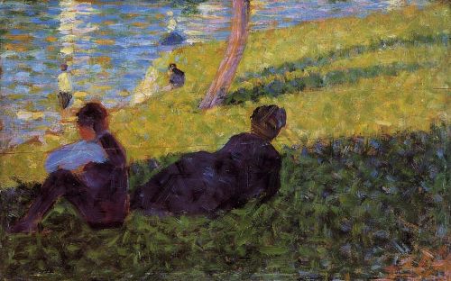 La Grande Jatte - Seated Man, Reclining Woman