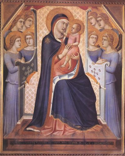 Madonna Enthroned with Angels