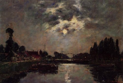 Saint-Valery-sur-Somme, Moonrise over the Canal