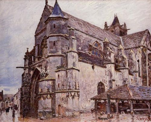 The Church at Moret, Rainy Morning