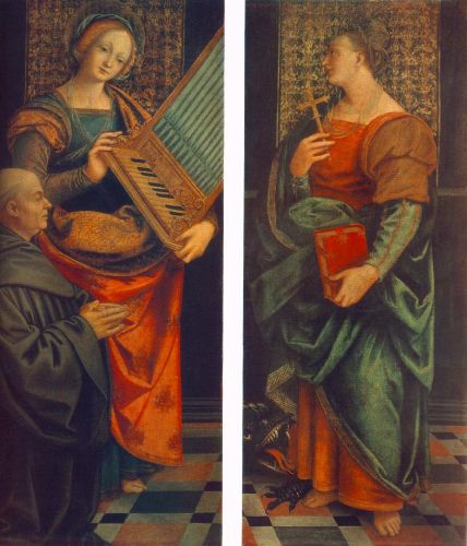 St Cecile with the Donator and St Marguerite