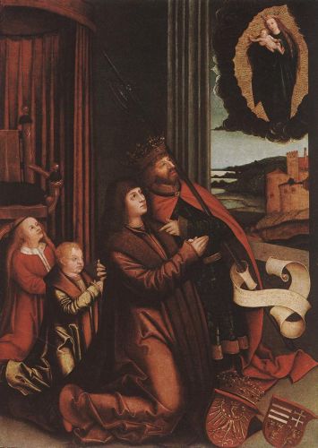 St Ladislas Presents Wladislav II and his Sons to the Virgin