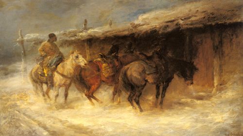 Wallachian Horsemen in the Snow